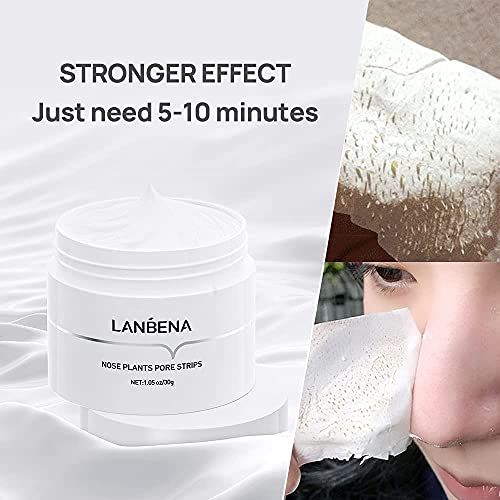 Blackhead-Remover-Mask, LANBENA Blackhead Remover Strips, Nose Pore Strips, Blackhead Removal Mask, Peel off Mask-Deep Cleansing Pore & Acne (1.0