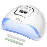 SissyCare Gel Nail Lamp,Nail UV Lamp for Nail Polish with 4 Timers, 150W UV LED Nail Light for Professional Manicure Salon, Faster Nail Dryer Cur