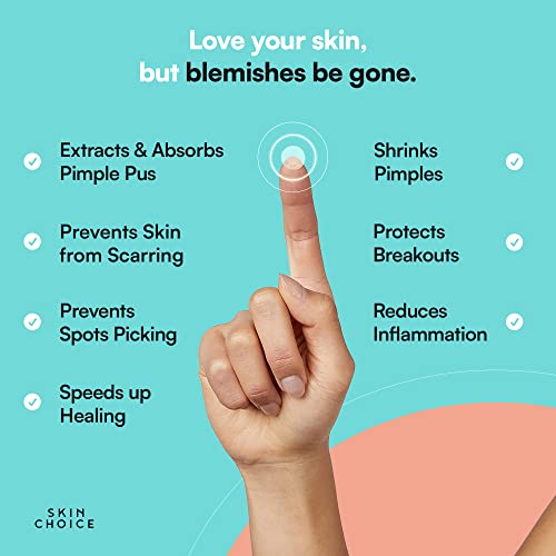 Breakout Pimple Spot Patches by SKINCHOICE - Acne Patch (Pack of 30) Hydrocolloid Spot Treatment Blemish Stickers, Mighty Dots for Spots, Vegan &