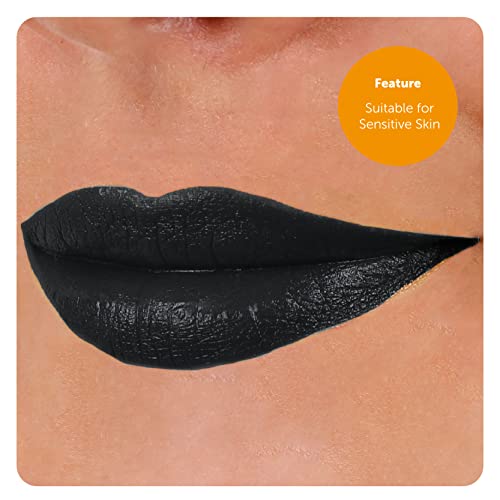 Black Lipstick - Pack of 1 - Tube of Black Lipstick - Fancy Dress Costume Makeup Accessory