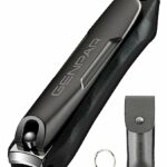 Nail Clippers with Catcher/Stainless Steel Heavy Duty Fingernail and Built-in Nail File for Men & Women/Ergonomic Handle with Wide Jaws for Thick