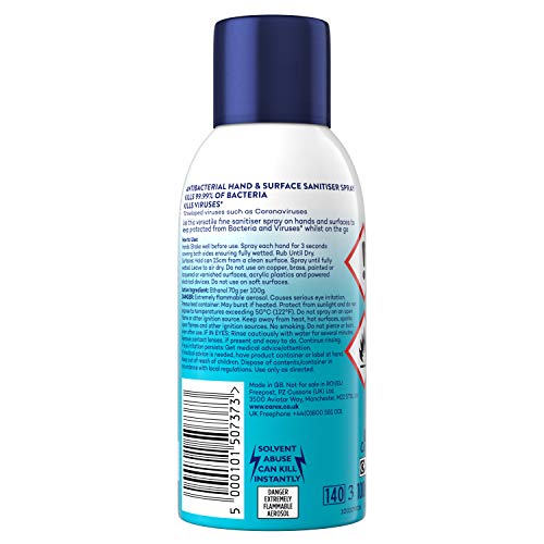 Carex Antibacterial Hand and Surface Santister Spray, 100 ml (Pack of 6)