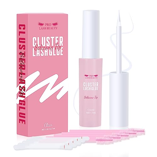 DIY Lash Extension Kit Cluster Lashes Kit with 208 Pcs Lash Clusters Lash Bond Remover Eyelash Applicator Beginner DIY Lashes Kit Easy to Use (In