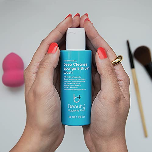 Beauty Hygiene Plus Deep Cleanse makeup Sponge & Brush Wash Conditioning Antibacterial 100ml