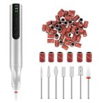 CGBE Electric Nail Files, 20000RPM Rechargeable Electric Nail Drill Machine, Cordless Electric Nail File Portable Manicure Pedicure Set for Acryl