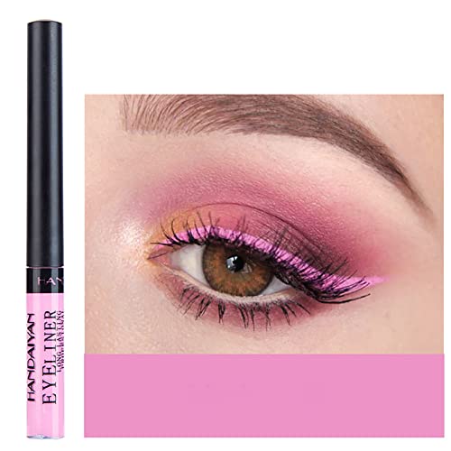Coloured Eyeliner, Matte Liquid Eyeliner, Blue Eyeliner Long-Lasting Waterproof Liquid Eye Liner, Highly-Pigmented Colourful Eyeliner for Eye Mak