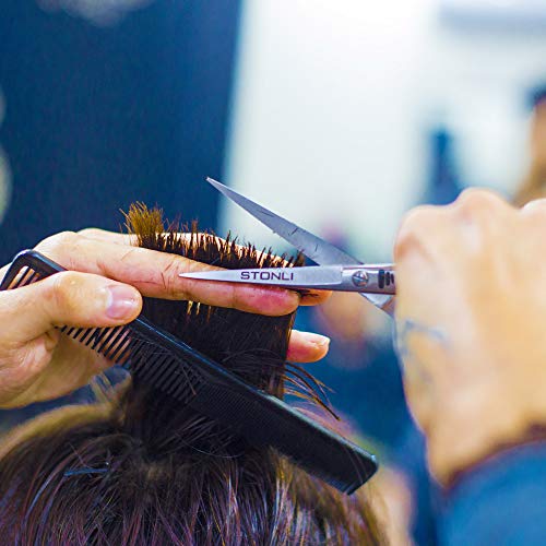 Stonli Hairdressing Scissors for Hair Cutting - Stainless Steel 6 inch Hair Scissors with Sharp Edge Hair Cutting Scissors - Barber Scissors with