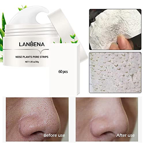 for lanbenas pore strips, for lanbenas blackhead remover, black head remover for nose, for lanbenas nose plants pore strips, Gifts