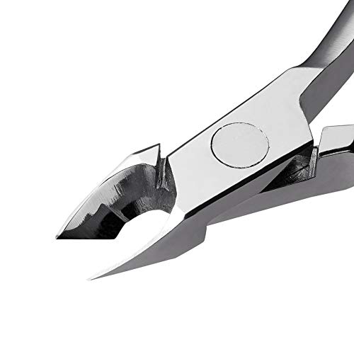 Rui Smiths Professional Carbon Steel Cuticle Nippers for Home Users, French Handle, Single Spring, 6mm Jaw (Full Jaw)