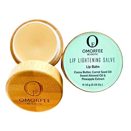 Omorfee 100% Organic Lip Lightening Balm, Lip balm for Dark Lips, Lip Balm with SPF, Natural Lip Protection, Lip Repair, Lip Moisturizer, Carrot