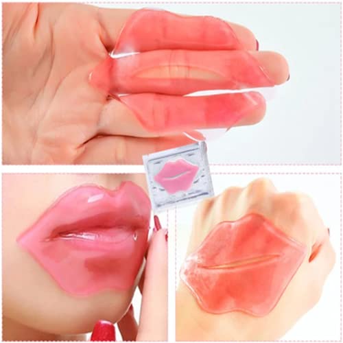 Collagen Crystal Lip Masks Set, 3 types 15pcs Moisturizing Nourishing Lip Patches Remove Dead Skin Anti-Wrinkle Anti-Aging Hydrating Gel Masks Pl