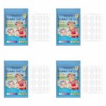 [4 pack] Solar Buddies Sunscreen Applicator For Kids | UV Sunscreen Dots Stickers Reapply Reminder | Sunburn Alert Patches Works With Spray Sunsc