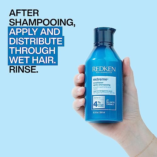 REDKEN Conditioner, For Damaged Hair, Repairs Strength & Adds Flexibility, Extreme, 300 ml
