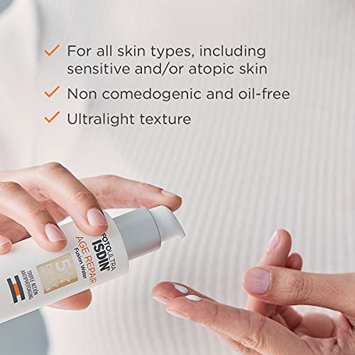 ISDIN FotoUltra Age Repair FW SPF 50 50ml | Daily facial sun cream | Triple anti-ageing action