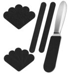 Pedicure Foot File Callus Remover for Hard Skin Stainless Skin Remover Foot Care Scrubber with 10 Pcs Replacement Sandpaper for Men Women