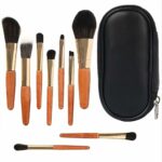 ZHIYE 9PCS Travel Makeup Brushes Set, Mini Make Up Brushes with Bag Portable Synthetic Brushes for Foundation Brush Blush Powder Eye Shadow Cosme