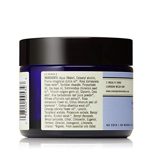 Neal's Yard Remedies Rose & Mallow Moisturiser | Rich in Texture for all Skin Types | 50g