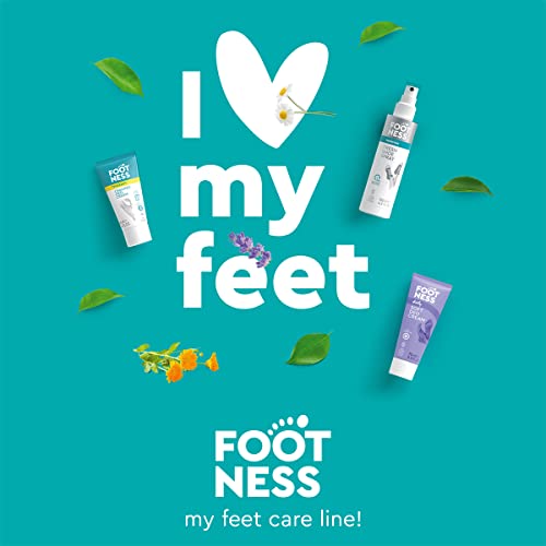 FOOTNESS Soft Deo Foot Cream - 3 in 1 for soft, moisturised and deodorised feet. For silky-smooth feet (75 ml)