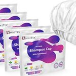 5pk - Omnitex Premium Rinse Free Shampoo Cap - Microwaveable | with Conditioner & Vitamins | Nourish & Protect with Herbal Extracts & Barrier Cre