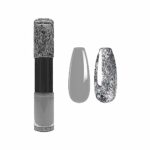 Shefave Quick Dry Nail Polish, 2 Colour Glitter Nail Polish - Long Lasting Glossy Nail Gel Polish No Need Cure Nail Varnish Non Toxic Nail Polish