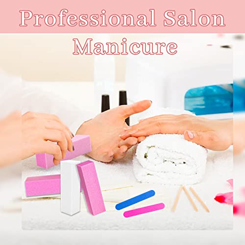Nail Buffer Block 10PCS, 120 Grit Nail Buffers, 10PCS Mini Nail Files, Nail Files and Buffers Sanding Blocks for Gel Natural Acrylic Nails, Nail