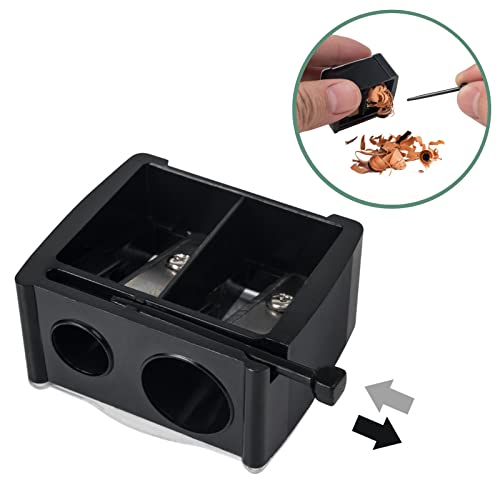 Eyeliner Sharpener,4pcs Beauty Pencil Sharpener,Pencil Sharpeners,Makeup Sharpener,Sharpener,2 Holes Pencil Sharpeners,for Pencil Crayon Eyebrow