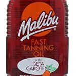 Malibu Sun Bronzing Fast Tanning Oil with Beta Carotene, Water Resistant, Tropical Coconut Fragrance, 200ml