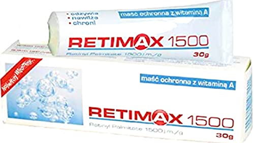 Retimax 1500 Vitamin A, Retinol Cream, anti-Ageing, anti-wrinkle, cream for dehydrated skin, 30g, English packaging