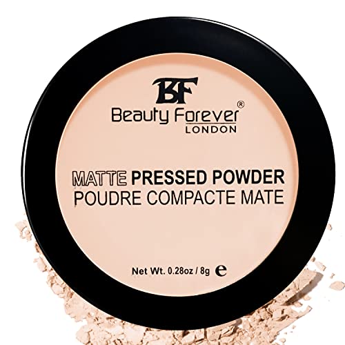 Beauty Forever Matte Pressed Powder, Oil Free & Lightweight, 8gms (01 TRANSPARENT)