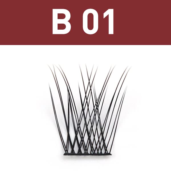 Lash Cluster B02 72 Clusters B&Q Lash Clusters C D Curl Individual Cluster Lashes Mega Volume Eyelash Clusters DIY Lash Extensions Soft Fluffy Cl