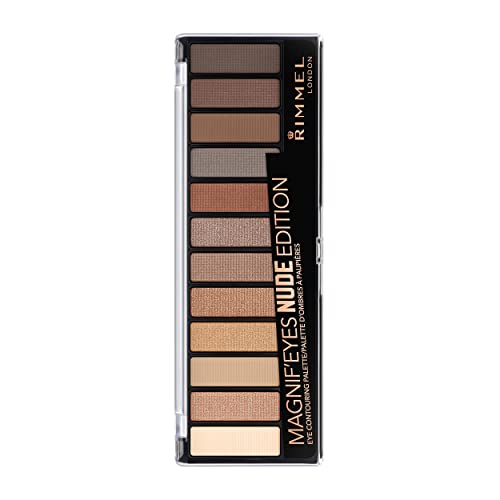 Rimmel Magnif'eyes Nude Edition Eyeshadow Palette, 12 shade, Cream