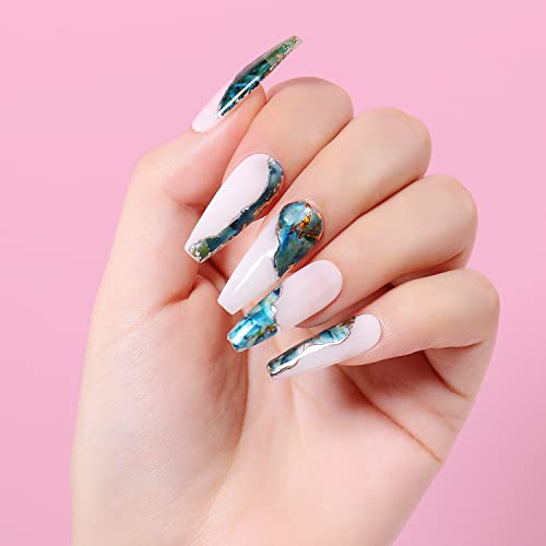 AIMEILI 2PCS Nail Foil Glue 15ml Nail Art Foil Transfer Glue for Foil Stickers Transfer Glue Gel Nail Art DIY UV LED Cure Needed