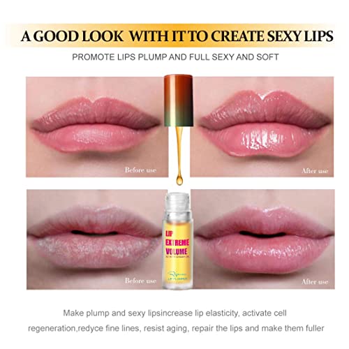 Lip Plumper Lip Gloss by Rejawece - Lip Plumping Balm Plumper Device Lipstick Treatment - Clear Lip Plump Gloss - Enhancer for Fuller & Hydrated