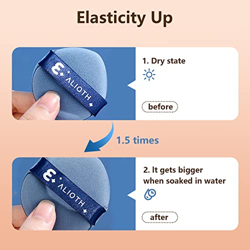 Makeup Brushes Rose Golden 14 Pcs Makeup Brush Set with 2 Powder Puffs Premium Synthetic Kabuki Brushes for Foundation Face Powder Blush Eyeshado