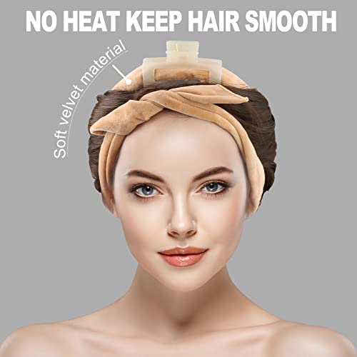 Pefei Comfortable Heatless Curlers Headband for All Hair Types - Sleep Soundly in Soft and Gentle Heatless Curls Headband