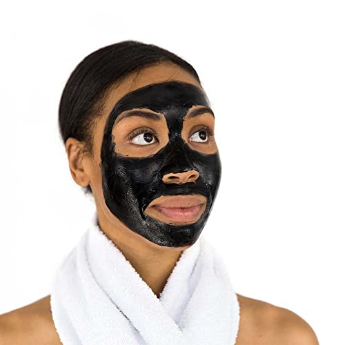 PORE Black Head Remover for Face - Peel Off Face Masks with Activated Bamboo Charcoal to Removing Blackheads & Impurities for Radiant Face - Blac
