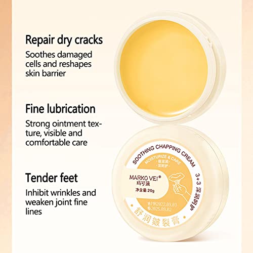 Cracking Cream Chapping Cream, Natural Winter Anti-Cracking Frost, Cracked Skin Repair Foot Cream Anti-Cracking Frost Feet Moisturizing, Cracked