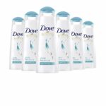 Dove Nutritive Solutions Daily Moisture for Smooth Hair That's Up to 10x More Resilient to Daily Damage* Shampoo for Dry Hair 250 ml, Pack of 6