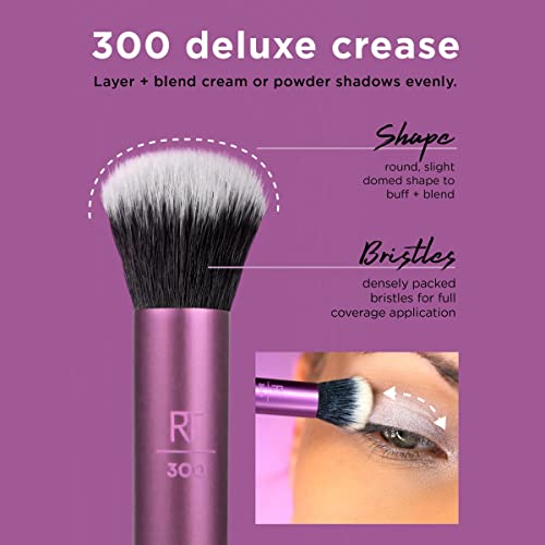 Real Techniques Eye Shade and Blend Eyeshadow Make-up Brush Duo (packaging & handle may vary)