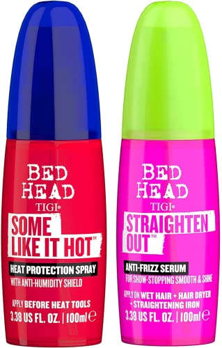 Bed Head by TIGI - Straighten Out Anti Frizz Hair Serum - For Smooth Shiny Hair - 100 ml