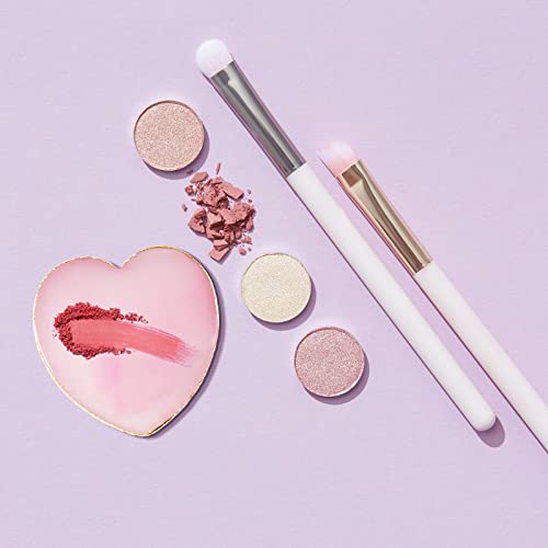 BLMHTWO Nail Palette Nail Polish Palette Resin Nail Art Palette Mixing Colors Palettes with Golden Edge and Heart Shape Design Nail Painting Disp