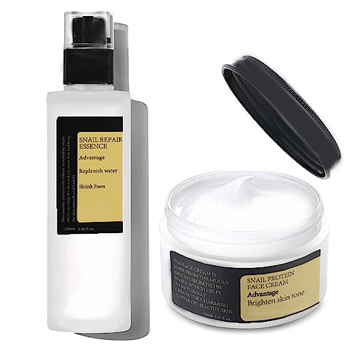 Snail Mucin Essence,Face Serum with Glow Recipe,Hydrating Hyaluronic Acid Serum for Face,Natural Niacinamide Serum,Skin Care,Man Polish Moisturis