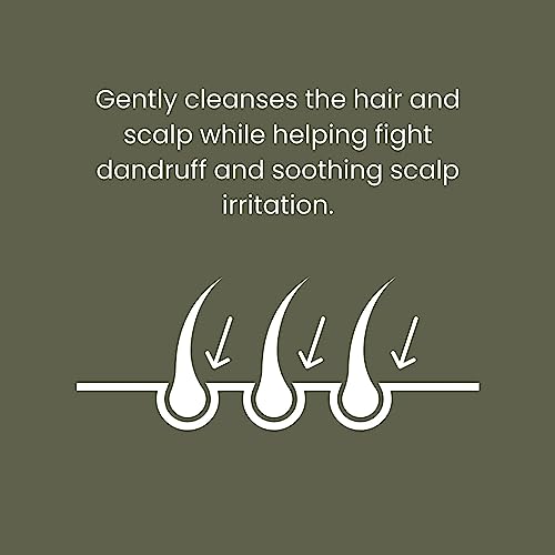 ManCave Scalp Care Shampoo 350ml, DHT Blocker Encourages Hair Growth + Dandruff Control, Sulphate Free, Contains Saw Palmetto, Panthenol and Beta