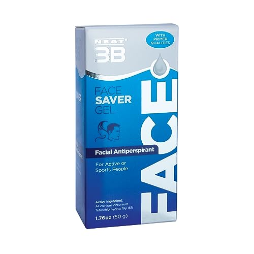 Neat 3B Face Saver Gel, Strong Antiperspirant For Face, Anti Sweat, Non-Staining, Effective Extra Protection For Excessive Sweating, Suitable For