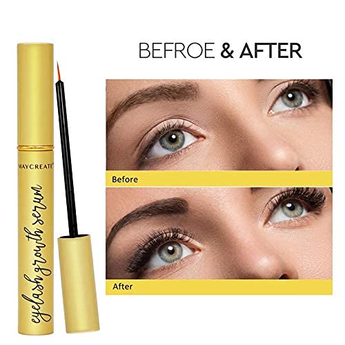 Maycreate Eyelash Growth Serum, Eyelash Growth Enhancer, Eyebrow Enhancer, Activate Eyelash Growth For Longer Thicke Lashes & Brows
