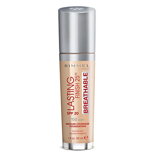 Rimmel London Lasting Finish Breathable Foundation, Spf 20, 101 Classic Ivory