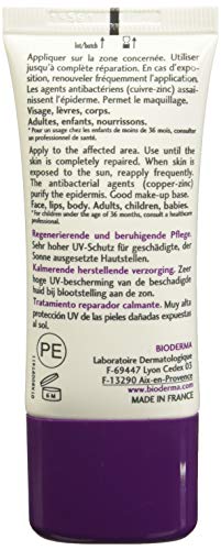 Bioderma Cicabio SPF50+ Cream - Repairing, Soothing & Protecting Cream with SPF 50+, Limits the Risk of Hyperpigmentation & Repairs Skin Exposed