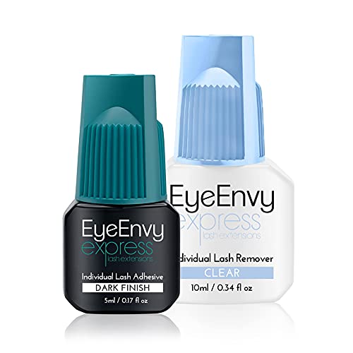 EyeEnvy express lash extensions Individual Lash Adhesive Strong Black Cluster Eyelash Glue Latex Free Waterproof