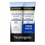 Neutrogena Ultra Sheer SPF 45 Twin Pack 89 ml
