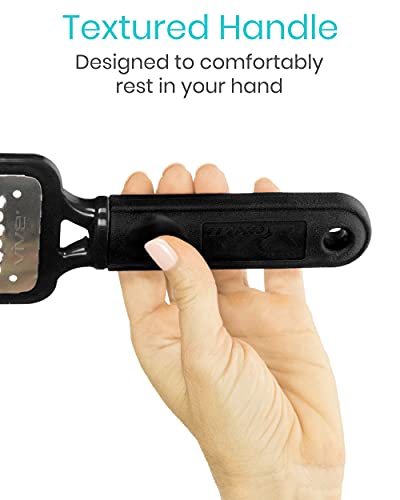 Vive Foot File - Callus Remover Pedicure Tool for Men & Women Foot Care - Dead Skin Scrub Shaver & Rough Patch Eliminator Remover for Dry & Wet T